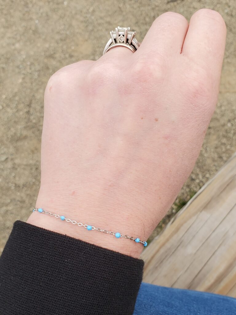 silver with turquois bracelet