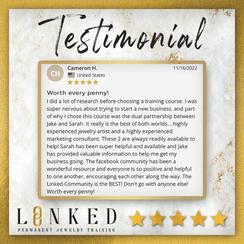 LINKED student testimonial graphic