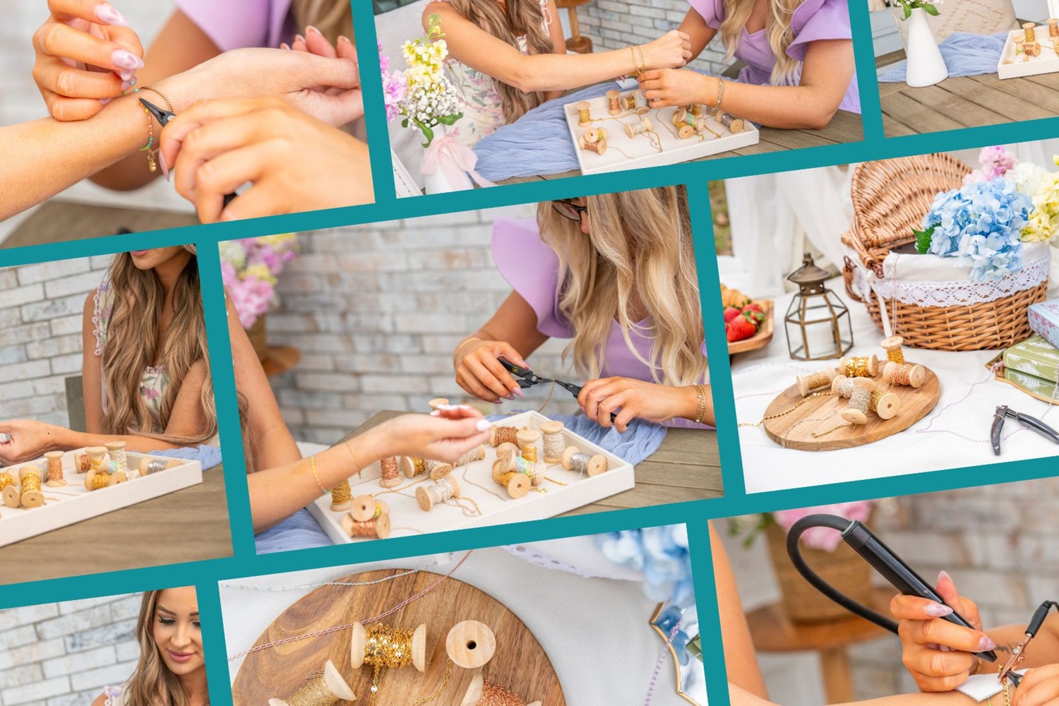 collage of permanent jewelry images