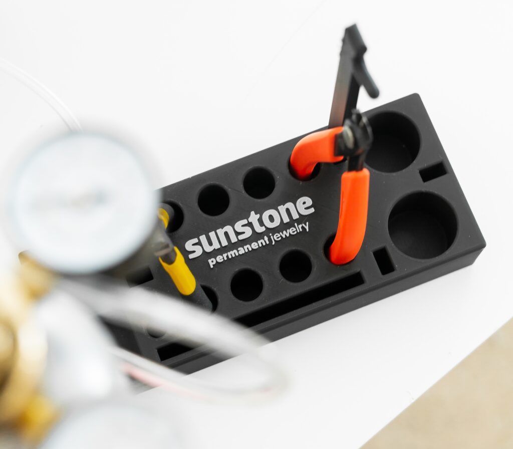 Sunstone permanent jewelry tools