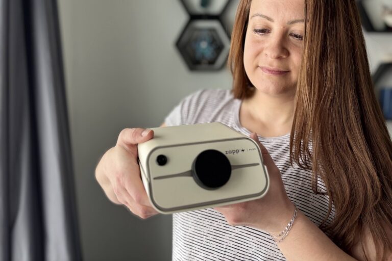 Trinity Owen looking at the Zapp Plus 2