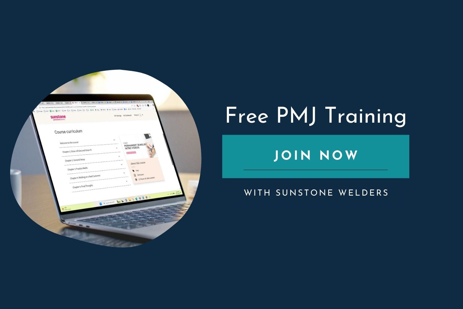 free permanent jewelry training by Sunstone